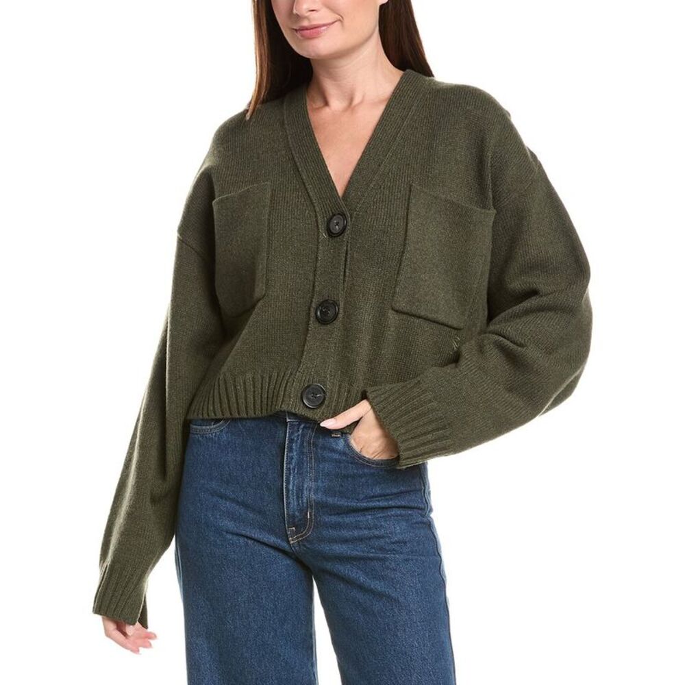 Proenza Schouler Womens Sofia Cashmere & Wool-Blend Cardigan, Green